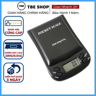 Cân Tiểu Ly Điện Tử 200g 0.01g FEM Chính Hãng Phù Hợp Cân Vàng ( Bảo Hành 1 Năm ) TBE Shop