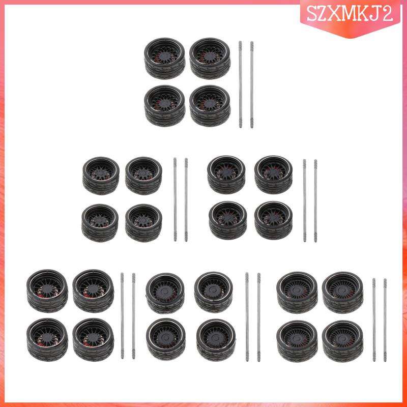 Bộ 4 Bánh Xe Đồ Chơi Diecast szxmkj2 1: 64 DIY