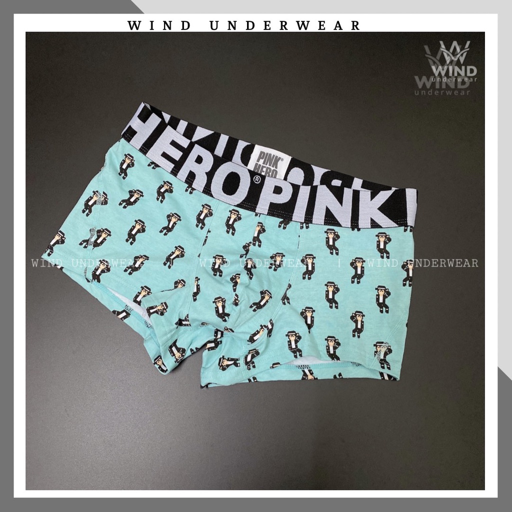 Quần lót nam boxer cao cấp giá rẻ chất cotton rất thấm hút mồ hôi và co giãn tốt WIND PINK HIRO