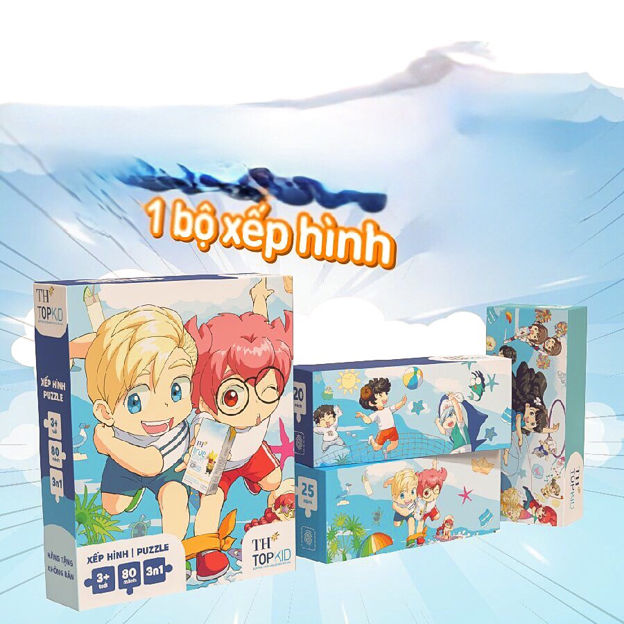 Combo Bộ Xếp Hình 3 Hộp ThTOPKID Mới Thú Vị, Giải Trí Tăng Khả Năng Tập Trung, Khả Năng Quan Sát, Tư Duy Logic