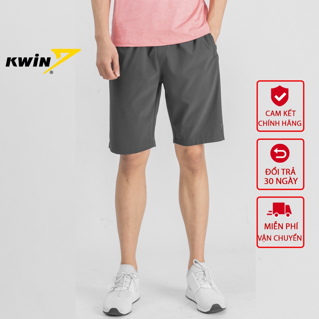 Quần short nam KWIN dáng thể thao suông nhẹ chất liệu cao cấp thoáng mát co giãn thoải mái KSO011S9