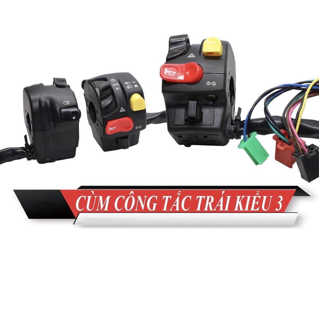 Cùm Công Tắc Trái Domino Kiểu 3 MS3564