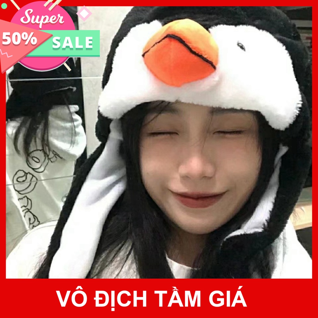 Mũ len Chim cánh cụt, Mũ len hình chim cánh cụt, Quà tặng dễ thương dành cho các bạn nữ