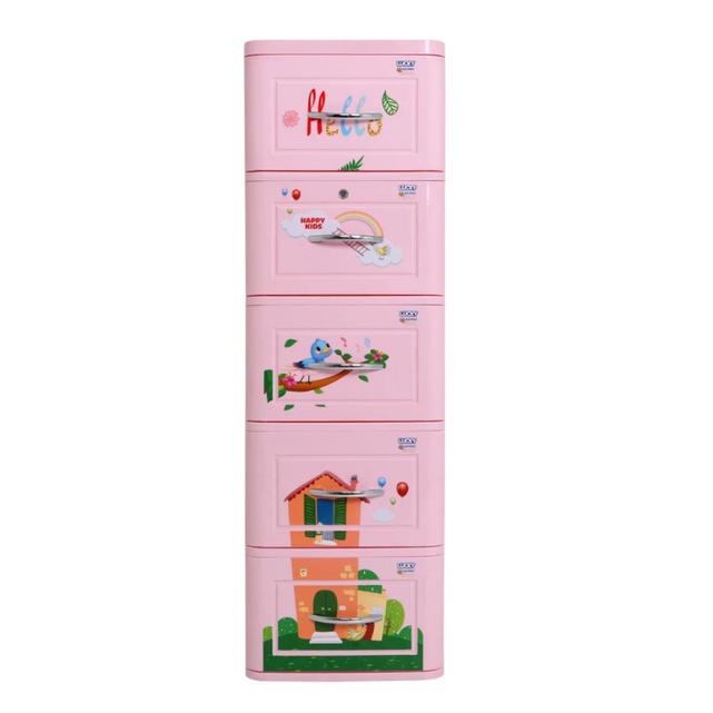 Tủ nhựa 5 tầng 5 hộc kéo kích thước 380 x 410 x 1250 mm