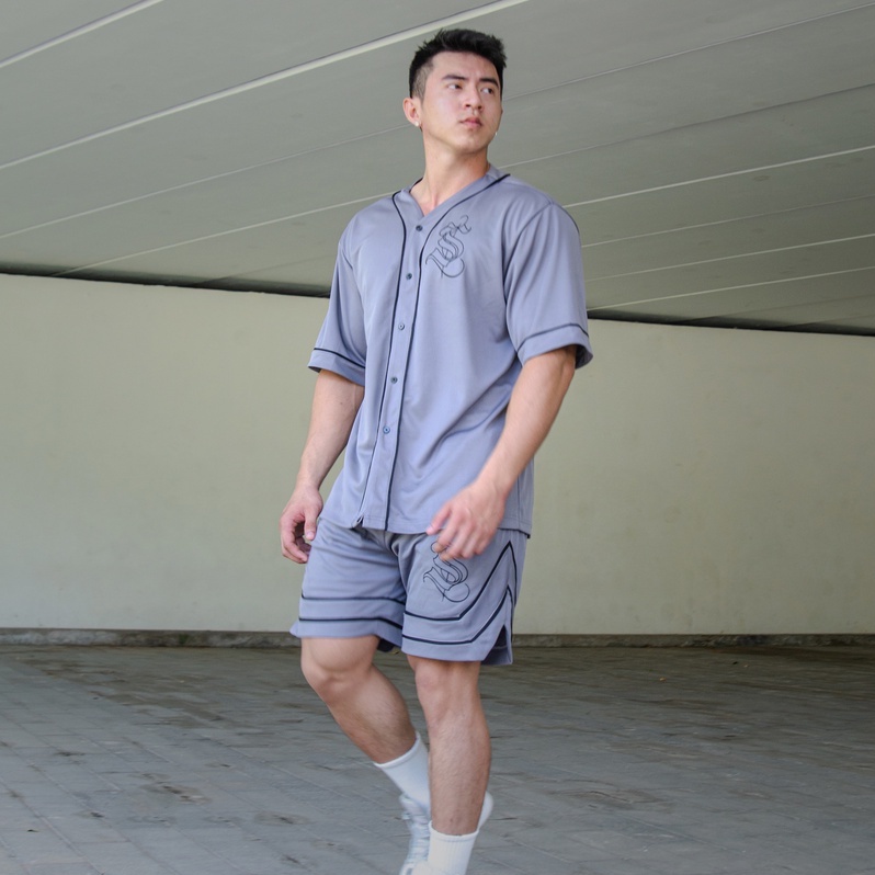 Áo bóng chày unisex form rộng logo 3D Royal Baseball Shirt | SAINTED