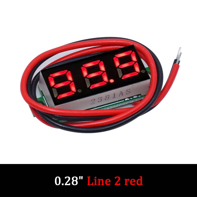 Vôn Kế Điện Tử 3 Dây 0.28 inch DC 0-100V