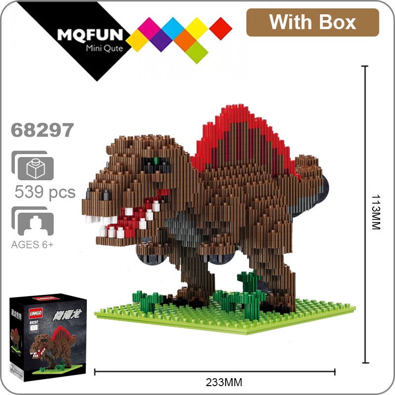 Đồ Chơi Lắp Ráp Khủng Long Brinquedo Tyrannosaurus Hút Độc Đáo Cho Bé Trai