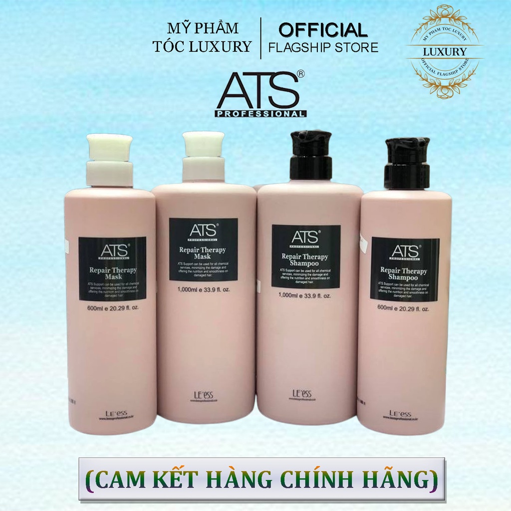 Dầu gội xả ATS phục hồi tóc uốn REPAIR THERAPY 600ML - 1000ML