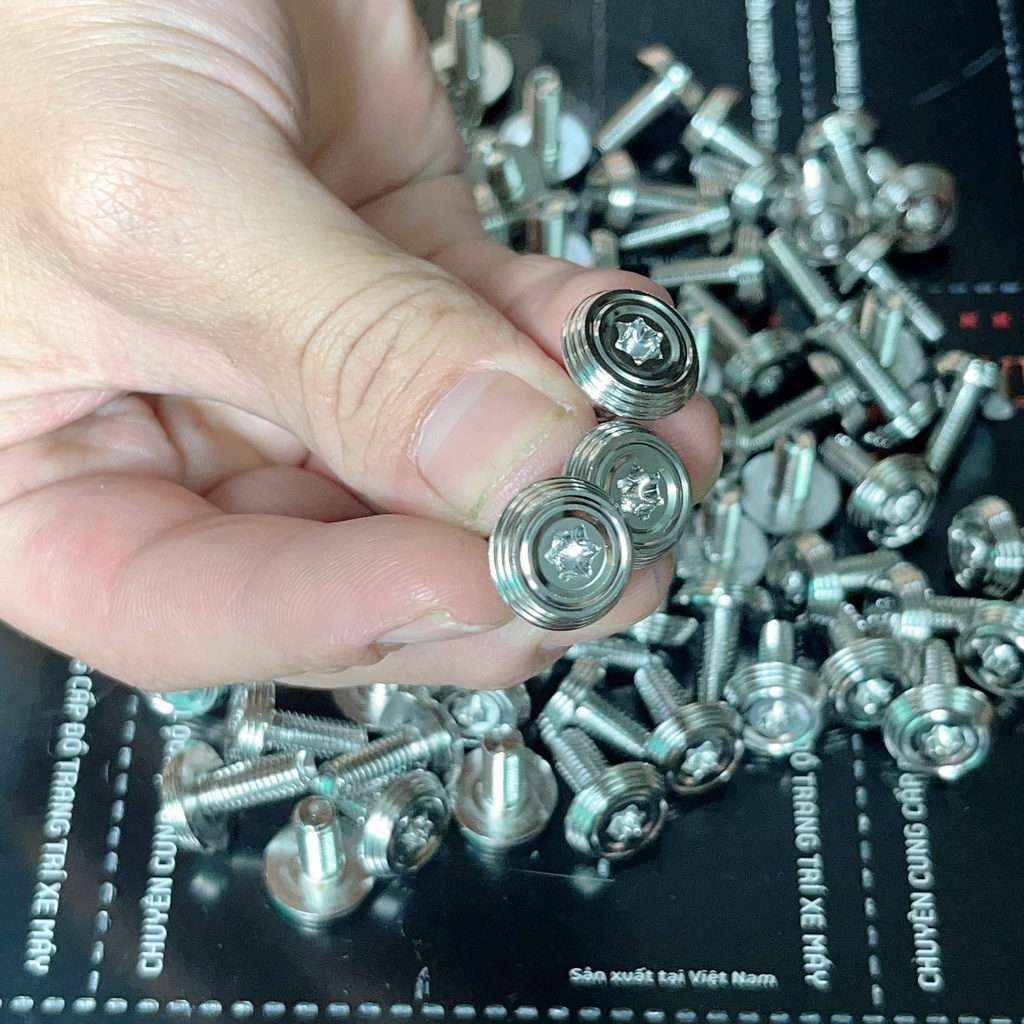 Ốc 6li10, 6li15, 6li20, 6li 30 inox304 gắn dàn áo, bọc sên,...