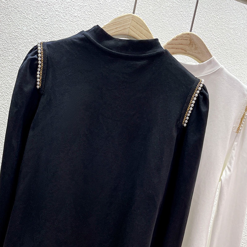 Áo Nhung Đức Tay Dài Cổ Cao Hai Mặt Thời Trang Mùa Thu Cho Nữ