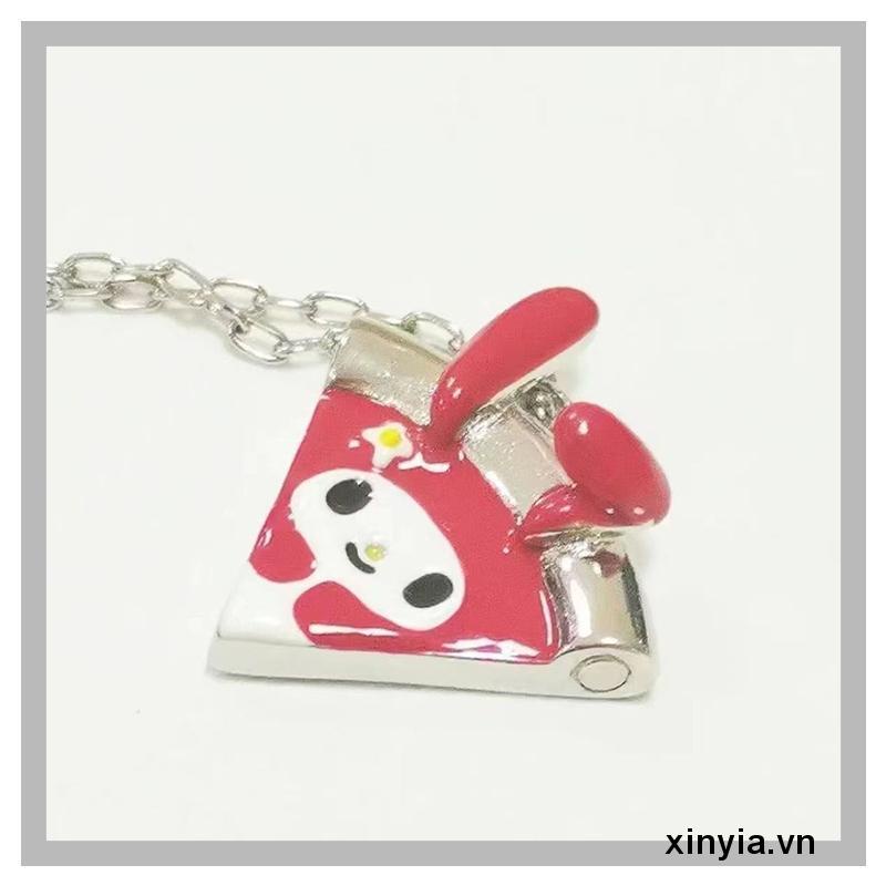 🌺Vòng cổ Nam Châm Mặt Hình Pizza Sanrio Melody Cún Cinnamon Hello Kitty Cho Nữ