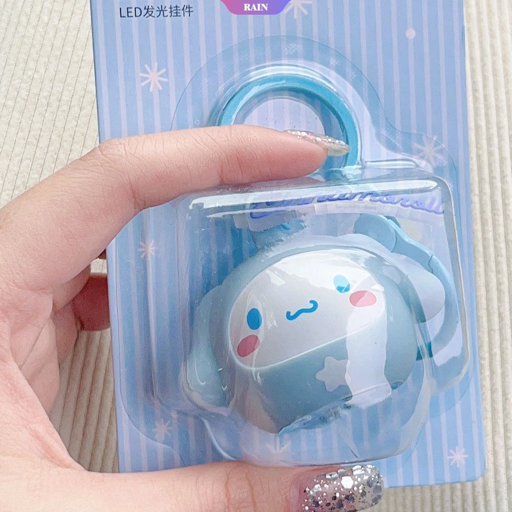 SANRIO Móc Khóa Hình Cinnamoroll Hoạt Hình Dạ Quang Dễ Thương