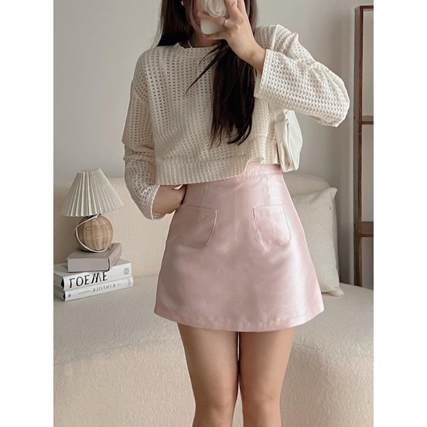 [Ảnh thật/Video] Chân váy hotgirl tôn dáng siêu xinh