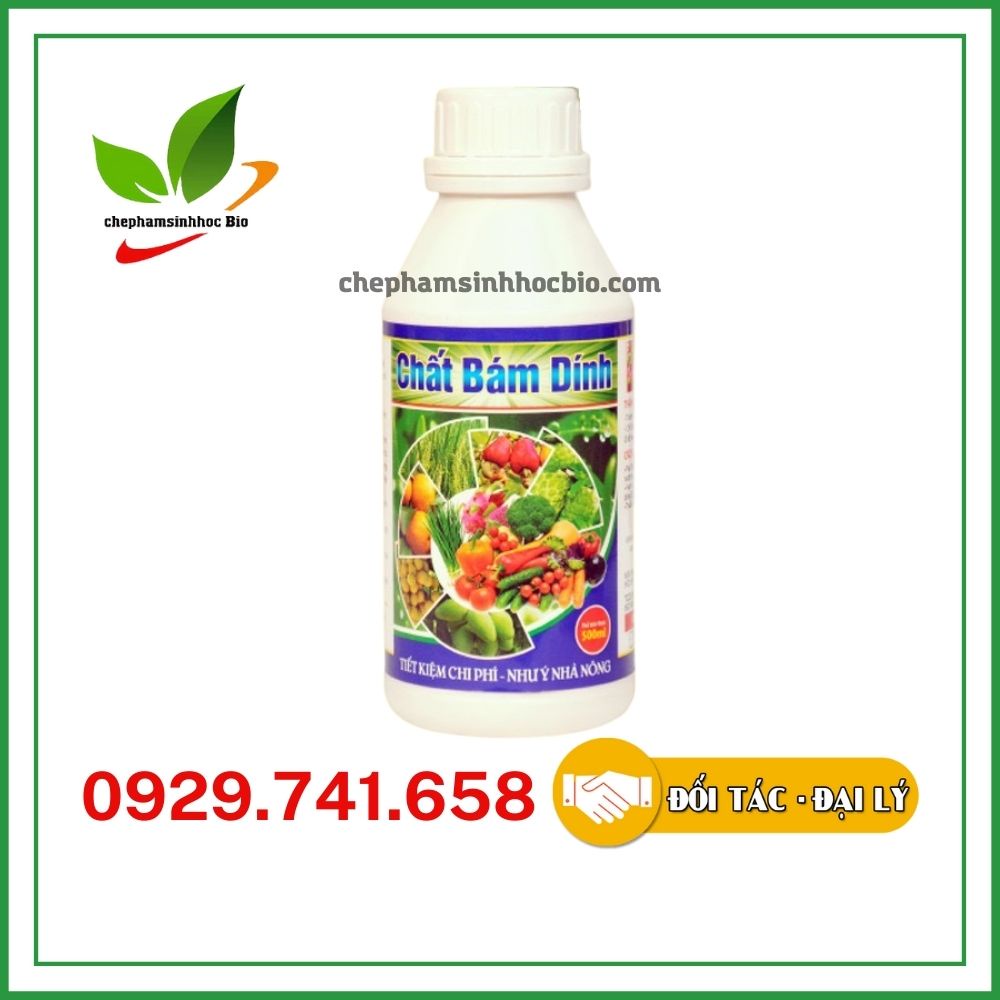 Chất bám dính sinh học hữu cơ Chai 500ml. Hỗ trợ thuốc tăng tác dụng phòng và trị sâu bệnh, bọ trĩ, rệp sáp.