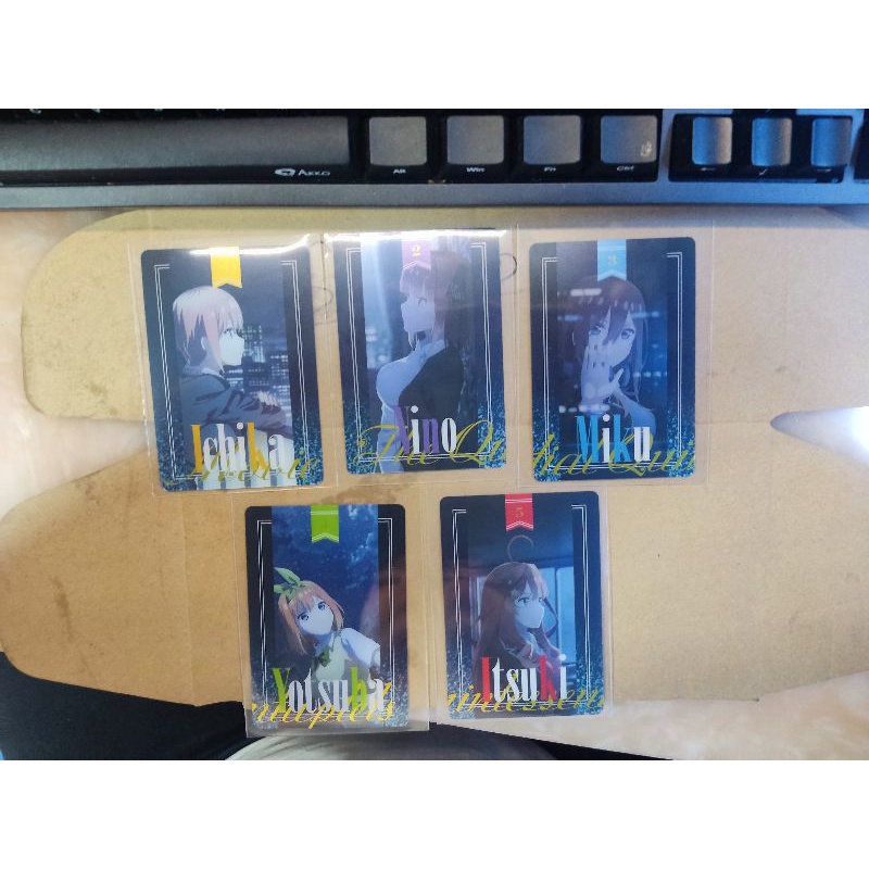 Thẻ Carddass chính hãng Bandai Nhà có 5 nàng dâu Gotoubun no Hanayome The Quintessential Quintuplets