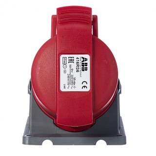 Ổ cắm công nghiệp 3 pha 5 chân 16a hãng abb plug 3p+n+e 16a, ip44 - 416rs6, 2cma193115r1000