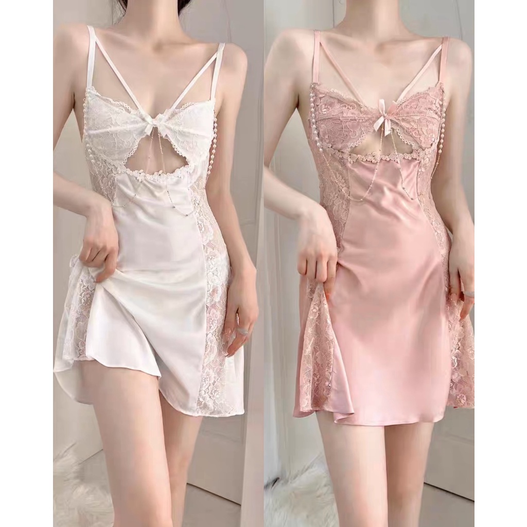 Váy Ngủ Dây Ngọc Cúp Ngực