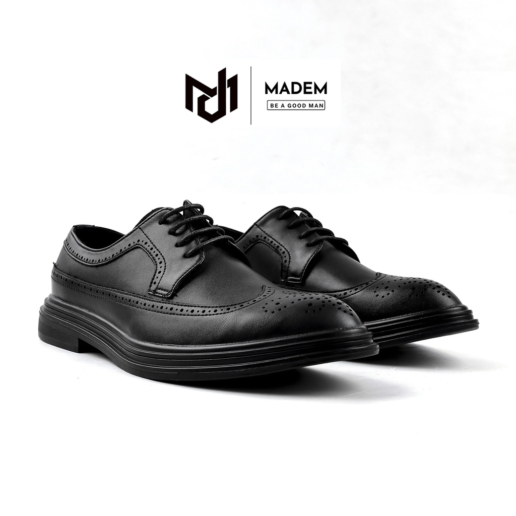 Giày da nam MADEM cổ thấp LN6 da bò Nappa hơi hướng cổ điển - Full box bảo hành 12 tháng