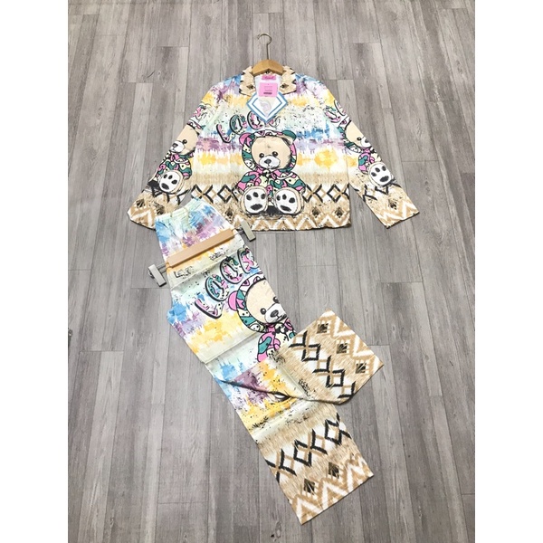 BỘ LỤA XƯỚC/BỘ PIJAMA