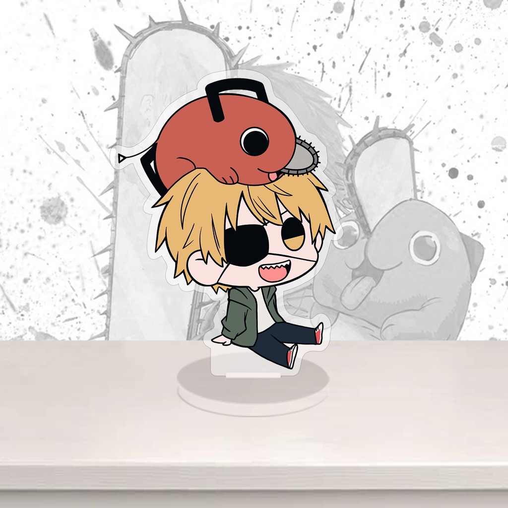 Standee Chainsaw man, mô hình nhân vật Denji, Power, Makima, Aki