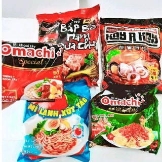 [PHIÊN BẢN MỚI] Mỳ omachi 102 Mỳ Lạnh Sốt Táo, Lẩu Riêu Cua, Bắp Bò Dưa Chua 90gr