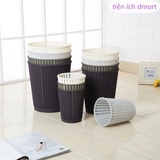 sọt rác mini để văn phòng nhựa dẻo cao cấp Việt Nhật , sọt rác nhựa giả mây