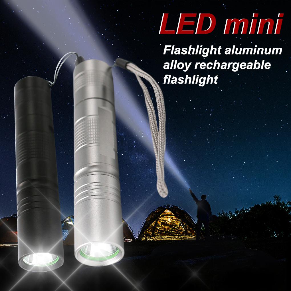 Đèn Pin XPE LED 300LM 5 Chế Độ Chống Trượt Kèm Dây Đeo