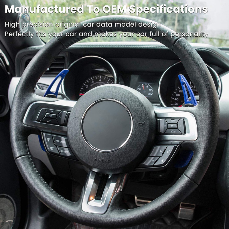 Viền Mở Rộng Cần Gạt Số Bằng Hợp Kim Nhôm Cho Ford Mustang 2015-2021