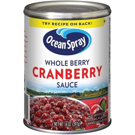 Sốt Nam Việt Quất hiệu Ocean Spray Whole Berry Cranberry Sauce, Hộp 397g (14 Oz.)