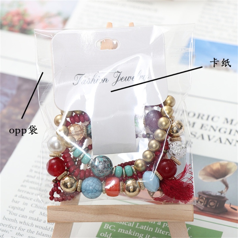 Flgo Vòng Tay Chuỗi Hạt Phối Tua Rua Phong Cách Bohemia Cho Nữ