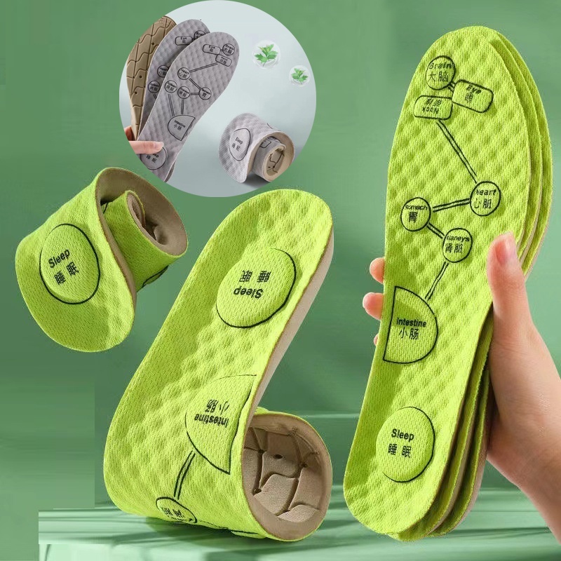 Miếng Lót Giày Thể Thao Mềm Mại Thoáng Khí Thấm Hút Mồ Hôi Khử Mùi Cho Nam Và Nữ