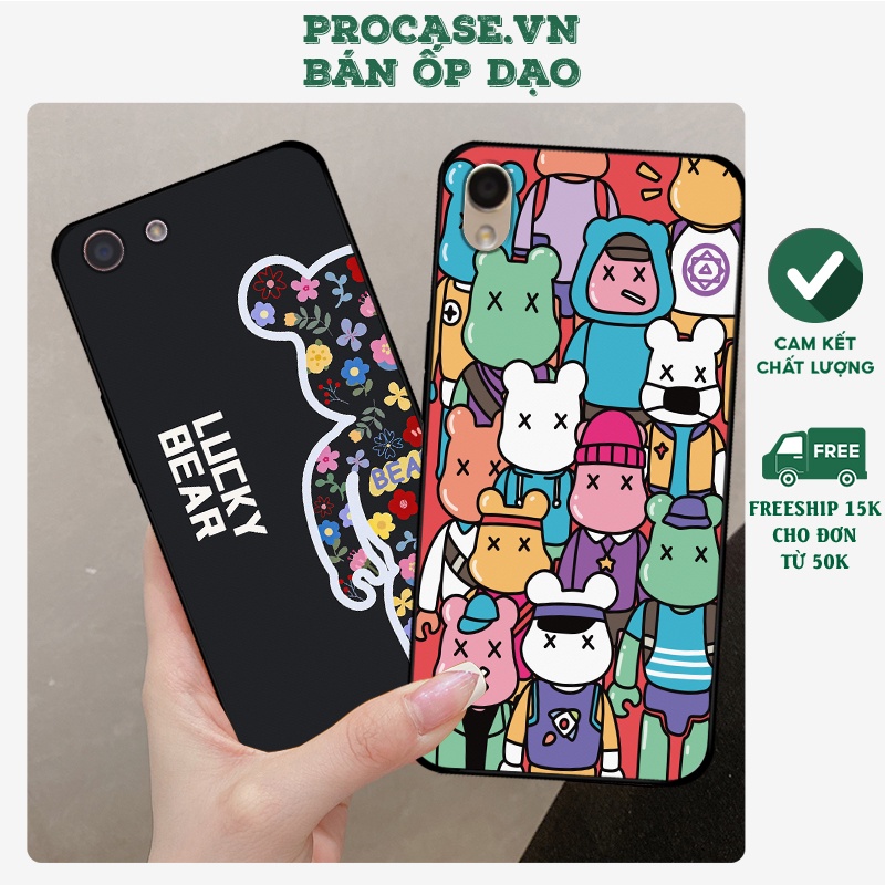 Ốp lưng Oppo F1s / F1 Plus - Oppo F3 / F3 Plus in hình bearbrick, kwas cute, dễ thương. ốp chống sốc bền đẹp