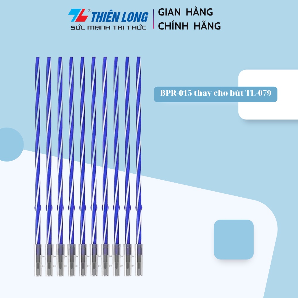 Combo 10 Ruột bút bi Thiên Long BPR-015 thay cho bút TL-079