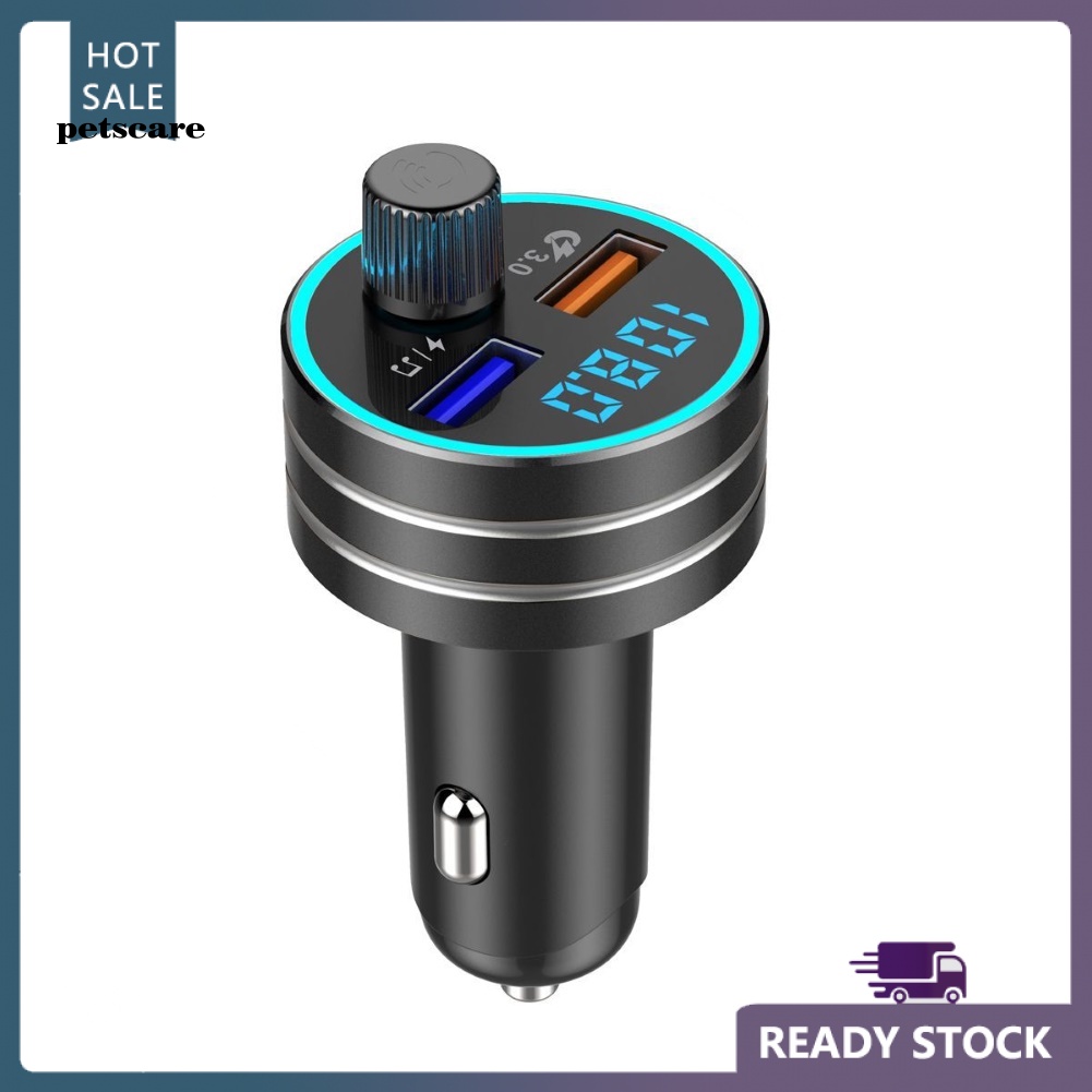 Máy Nghe Nhạc MP3 FM Rảnh Tay Bluetooth 5.0 Hai Cổng Sạc USB Cho Xe Hơi