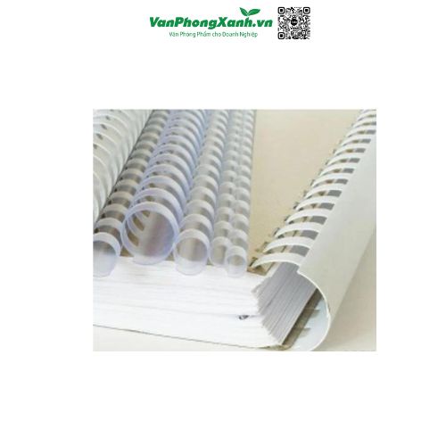 Lò xo gáy xoắn nhựa-sắt trắng