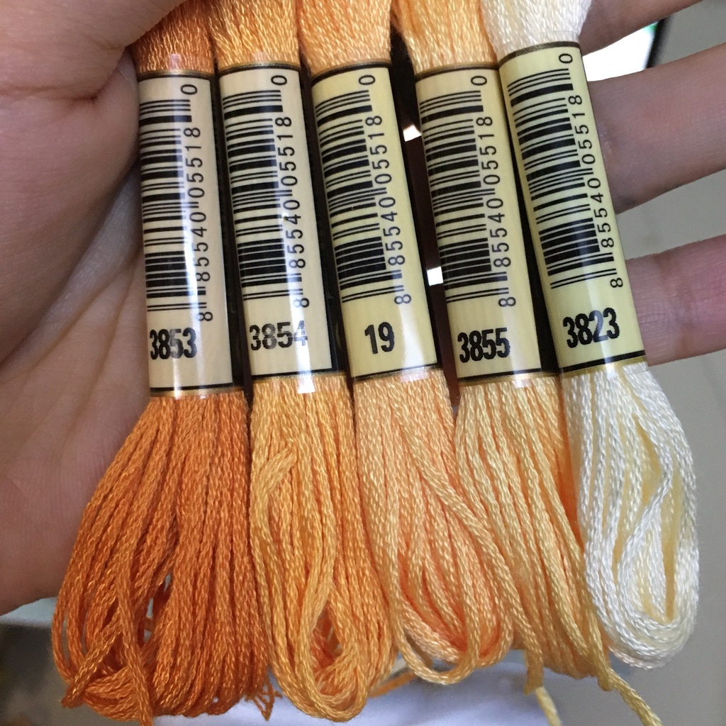 Chỉ thêu cotton airo theo tone