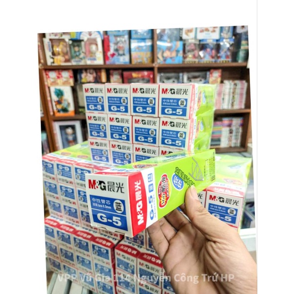 Hộp ngòi bút nước 0.5mm MG 1163, hộp ngòi bút béo, ngòi bút gel nước