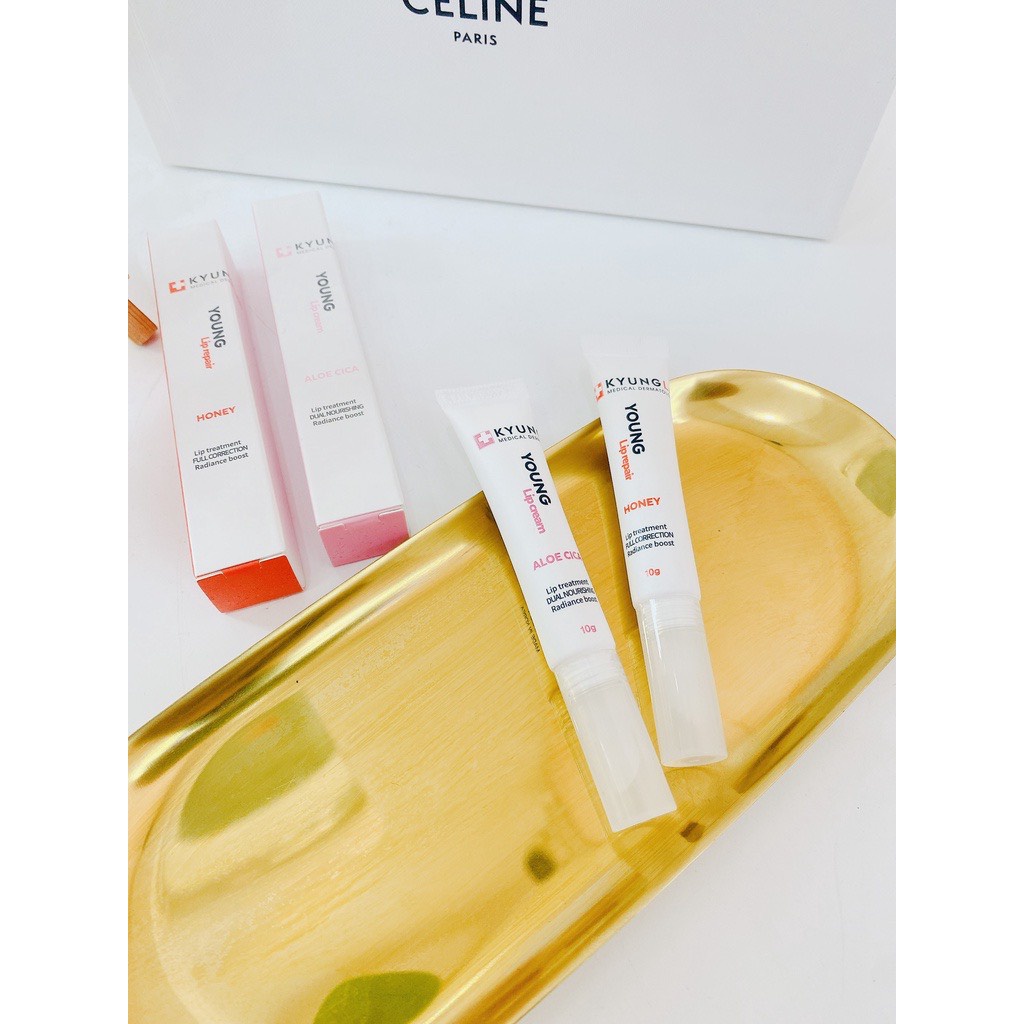 Son dưỡng Young Lip Cream cấp ẩm và son treatment Young Lip Repair Kyunglab chính hãng, son dưỡng ẩm, môi căng mịn màng