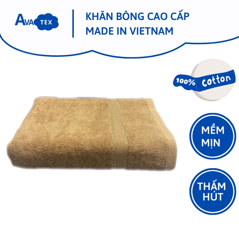 Khăn tắm Cỡ Lớn 70x140 AVATEX 100% cotton. Khăn tắm cao cấp, thấm hút siêu tốt nhẹ nhàng cho da