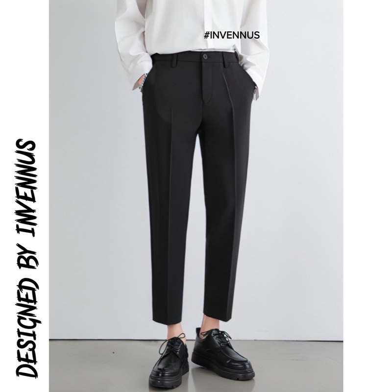 Quần tây nam cạp chun INVENNUS quần âu nam baggy phong cách hàn chất vải mềm mịn không nhăn không xù - MQ05