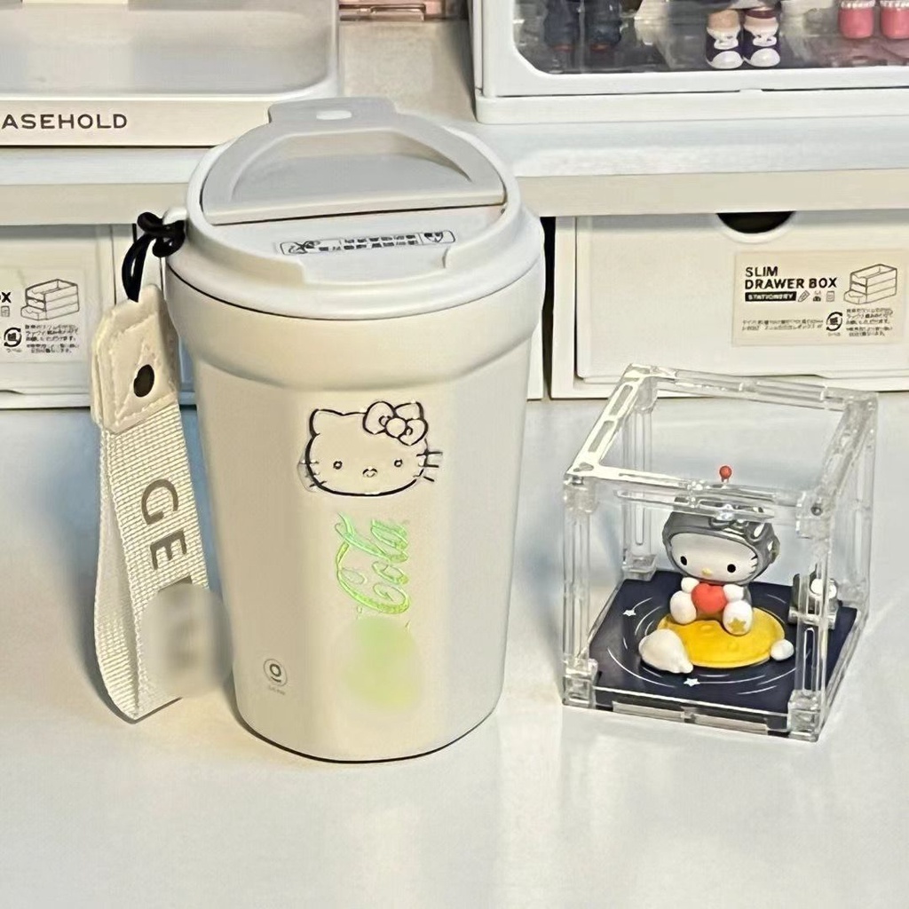 Bình Nước Giữ Nhiệt Bằng Thép Không Gỉ Hình hello kitty