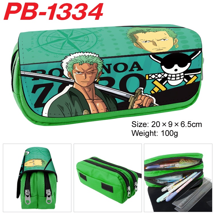 Bóp Viết Vải Canvas In Hoạt Hình One Piece 3D Dễ Thương