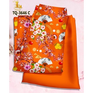 Bst vải may áo dài tết sang trọng xinh xắn