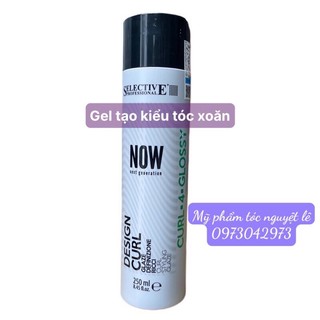 ( Chính hãng new 2022) Gel tạo kiểu tóc xoăn Now Design Curl Selective 250ml