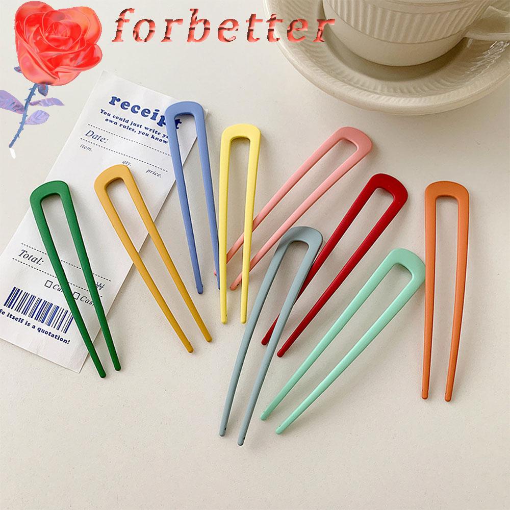 (Hàng Mới Về) Kẹp Tóc Hình Chữ U Nhiều Màu Sắc Tiện Dụng