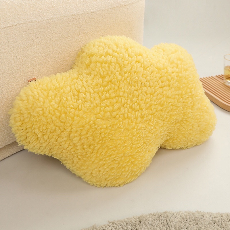 Gối tựa lưng HOME DECOR gối ôm hình đám mây nhiều màu kích thước 50x40cm, tựa lưng ghế văn phòng, ôm ngủ êm ái tiện lợi