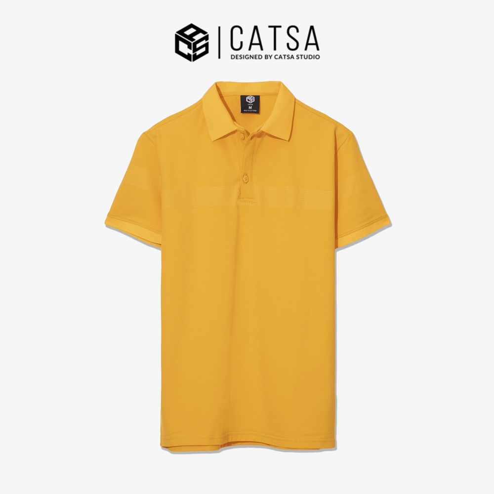 CATSA Áo thun polo đen, vàng, trắng xanh đen chất liệu cotton mặc thoải mái,thoáng mát ATP246 - ATP247 - ATP248 - ATP249