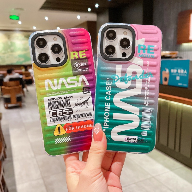 Ốp Điện Thoại Silicon Chống Sốc Màu Gradient Thời Trang Cho iPhone 14 13 12 11 Pro Max XS XR X 8 7 Plus + SE 2020