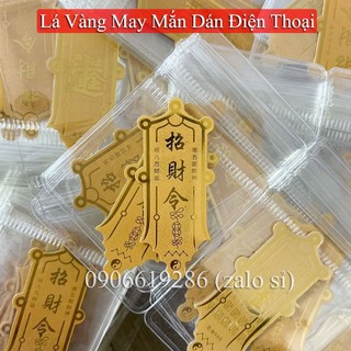 Lá Vàng May Mắn dùng trang trí dán trên điện thoại, máy tính, xe, cửa, bàn làm việc...