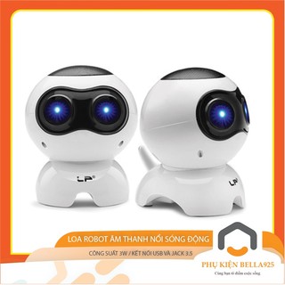 Loa máy tính Bella925 loa laptop nghe nhạc mini Q900 hình robot âm thanh siêu trầm
